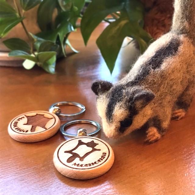 モモンガ好き必見☆彡モモンガさんの可愛い木製キーリング | 4枚目