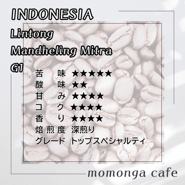 インドネシアリントン地区マンデリン・ミトラG1100g | 3枚目